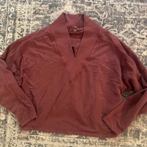 Free People Maroon Sweatshirt